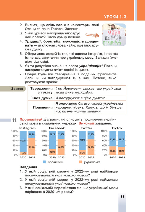 "Lingua ucraina" libro di testo per la 6ª classe degli istituti di istruzione generale secondaria - 9789661069373